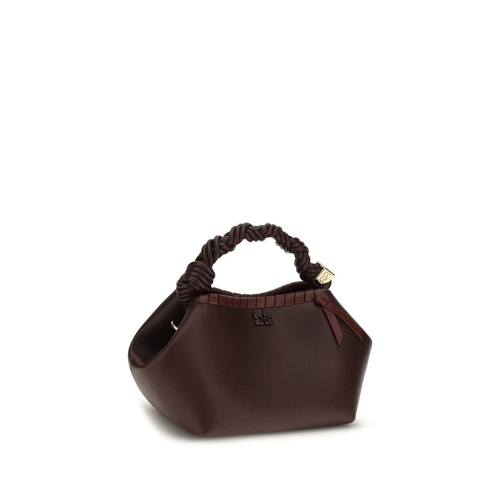 Ganni Brown Recycled Leather Shoulder Bag