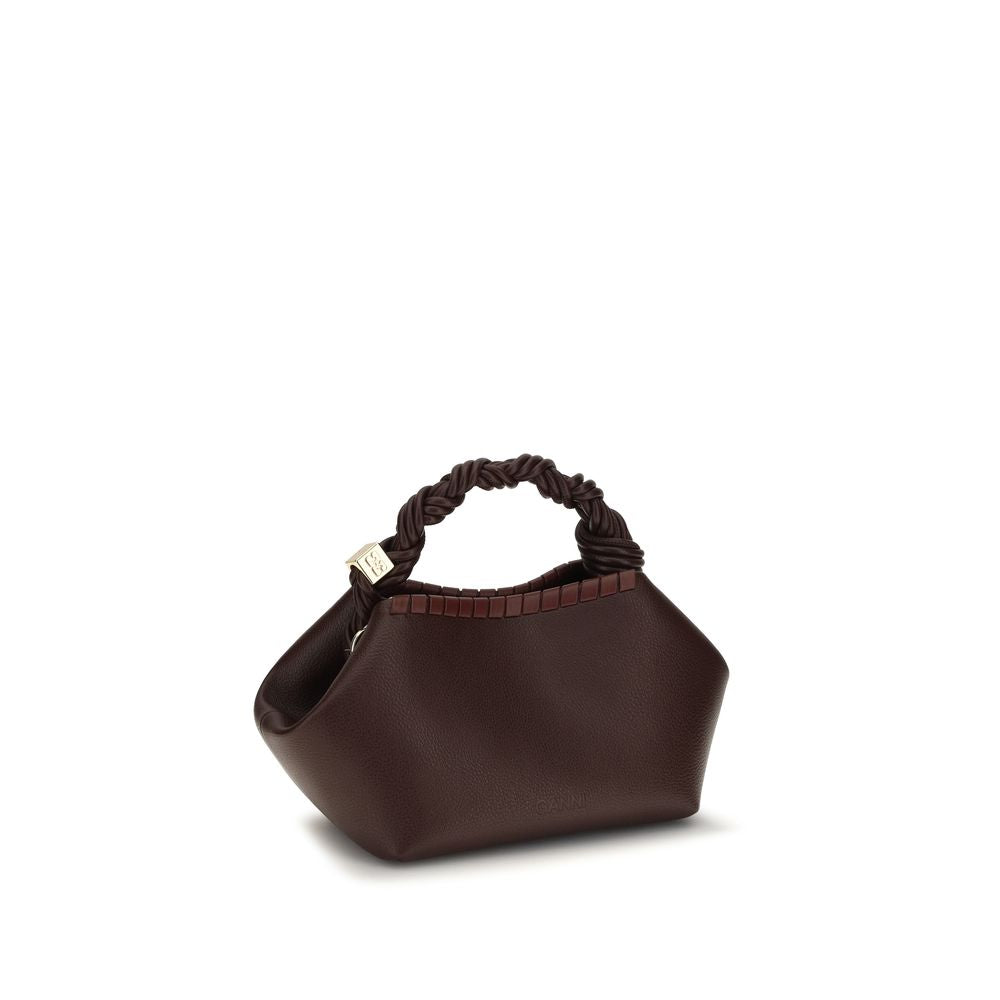 Ganni Brown Recycled Leather Shoulder Bag