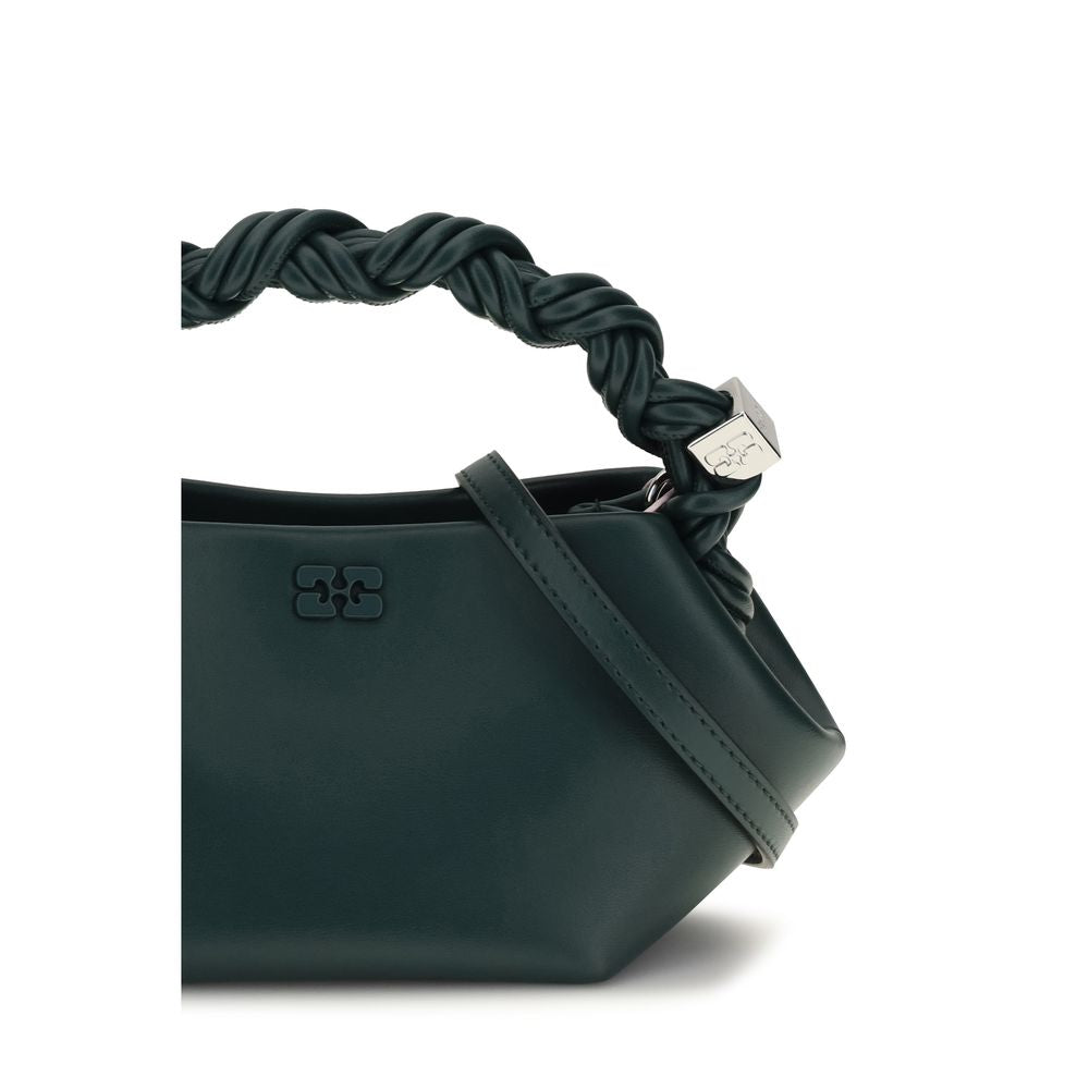 Ganni Bicolor Recycled Leather Shoulder Bag