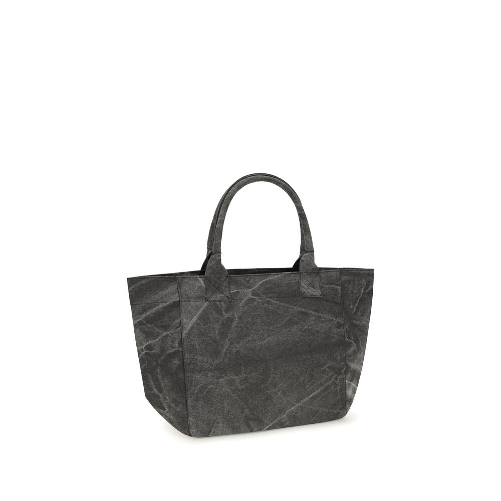 Ganni Gray Cotton Shoulder Bag
