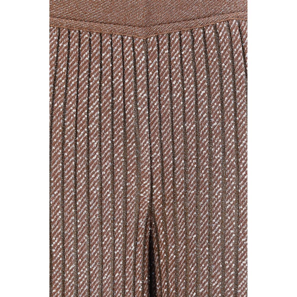 Missoni Brown Viscose Casual Pants