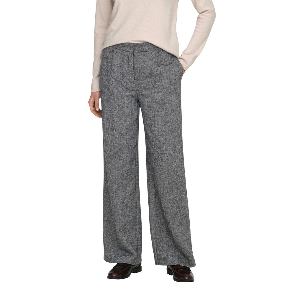 Only Gray Recycled Polyester Casual Pants