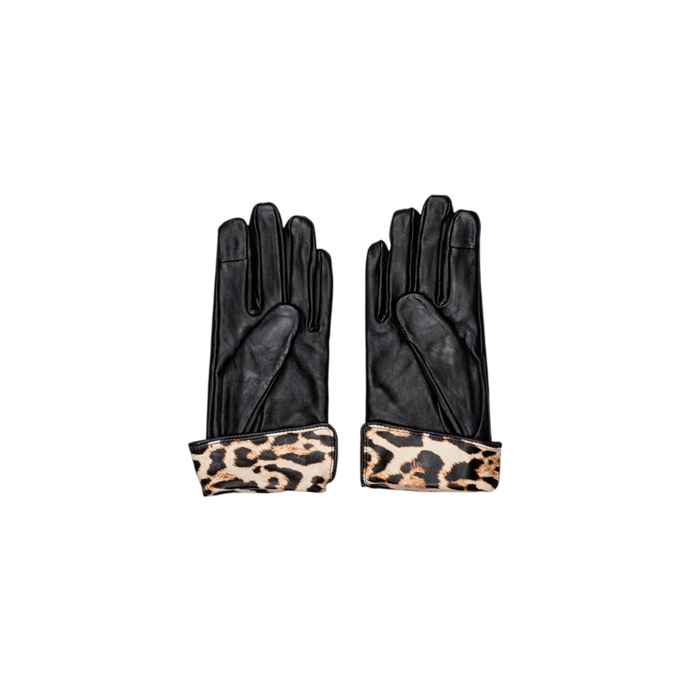 Pieces Black Leather Gloves