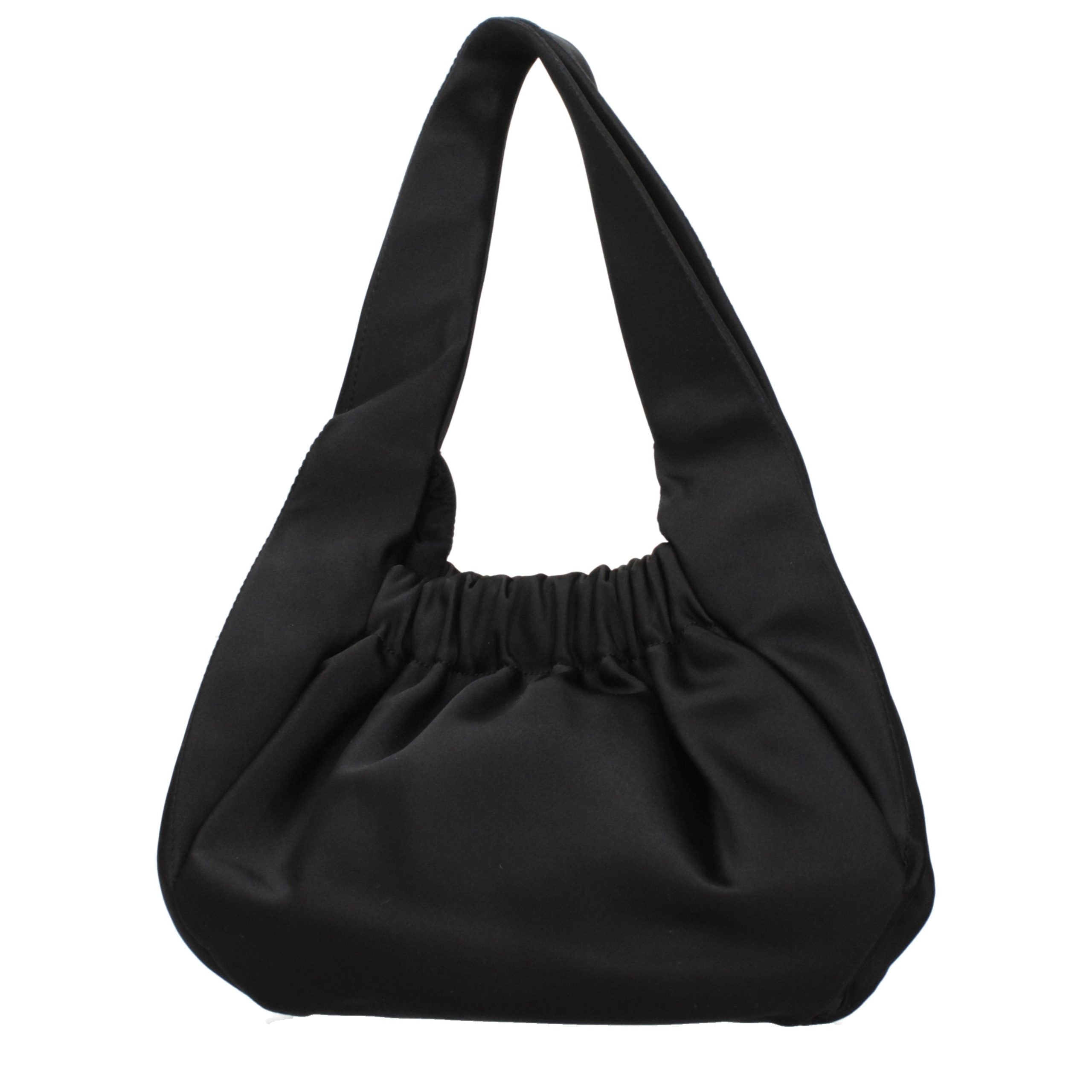 Patou Black Fabric Handbag