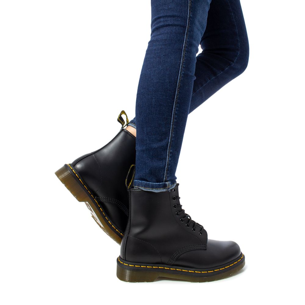 Dr. Martens Black Leather Lace-Up Boots