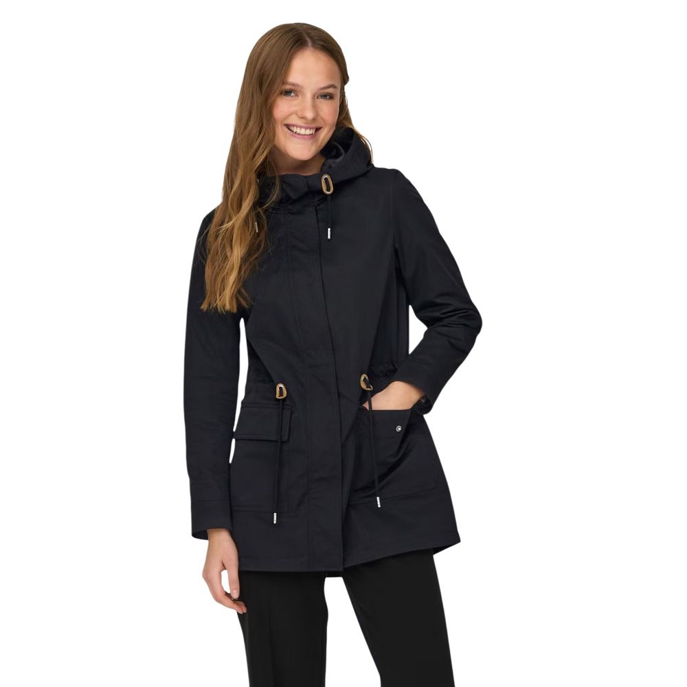 Only Black Polyester Parka