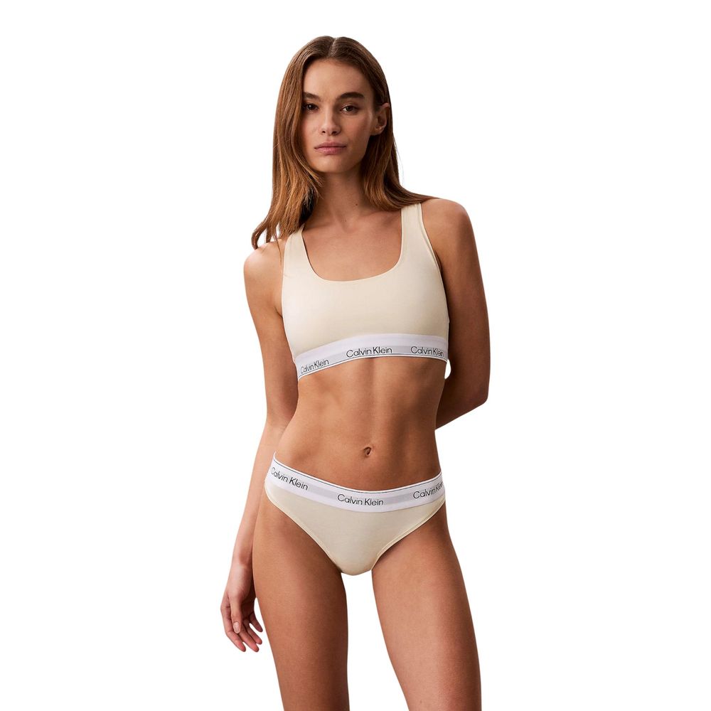 Calvin Klein Underwear Beige Cotton Pantie