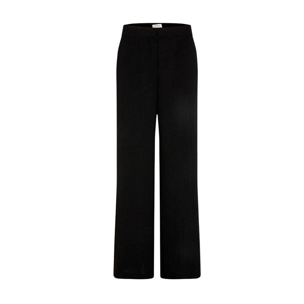 Morgan De Toi Black Polyester Casual Pants
