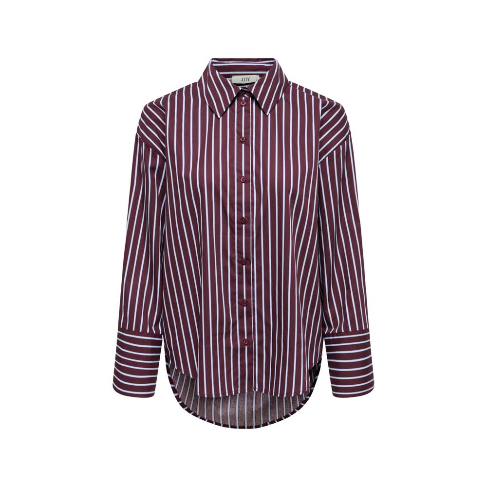 Jacqueline De Yong Bordeaux Cotton Blouse
