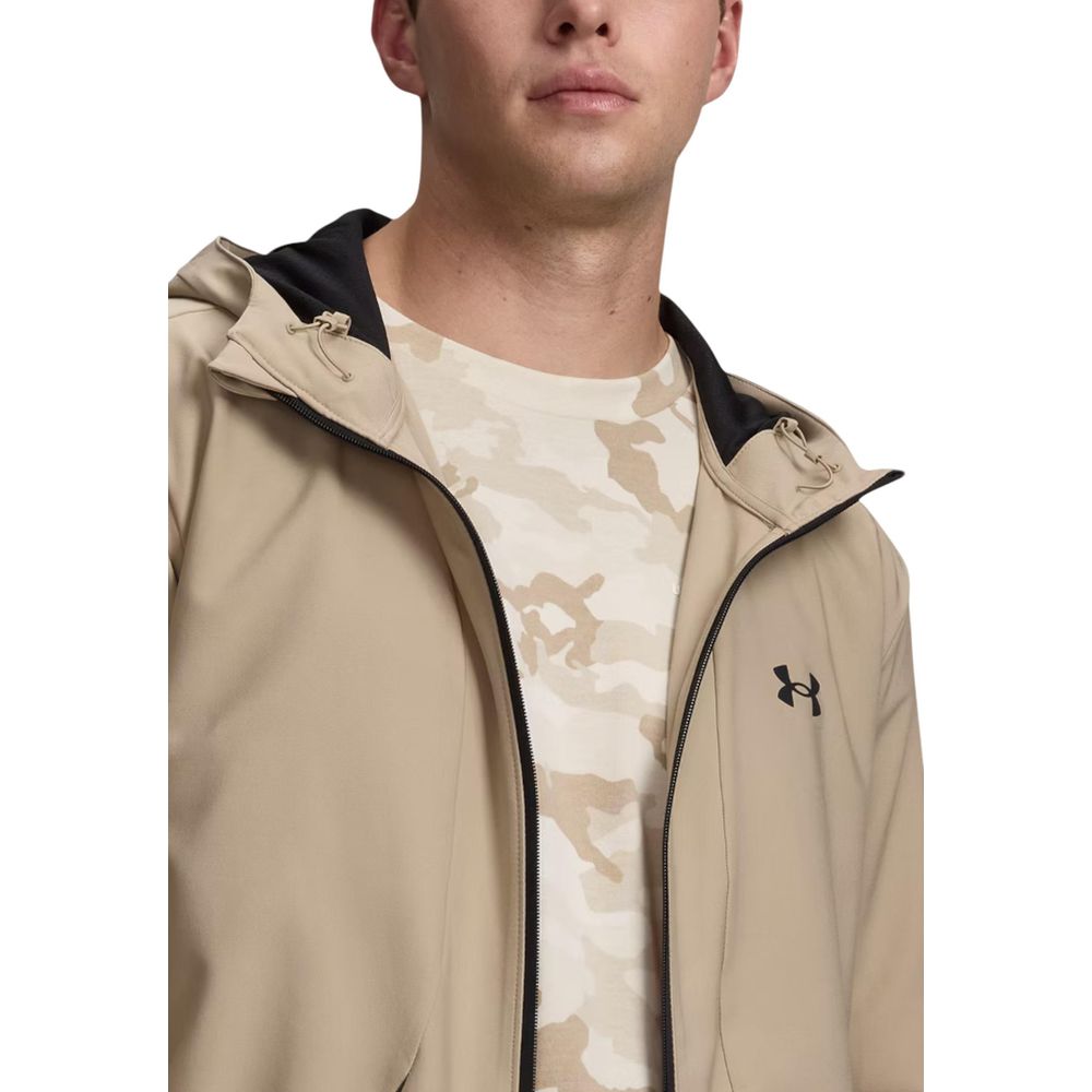 Under Armour Beige Polyester Hoodie