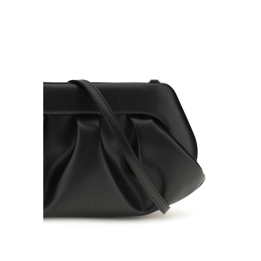 THEMOIRè Black Recycled Leather Shoulder Bag