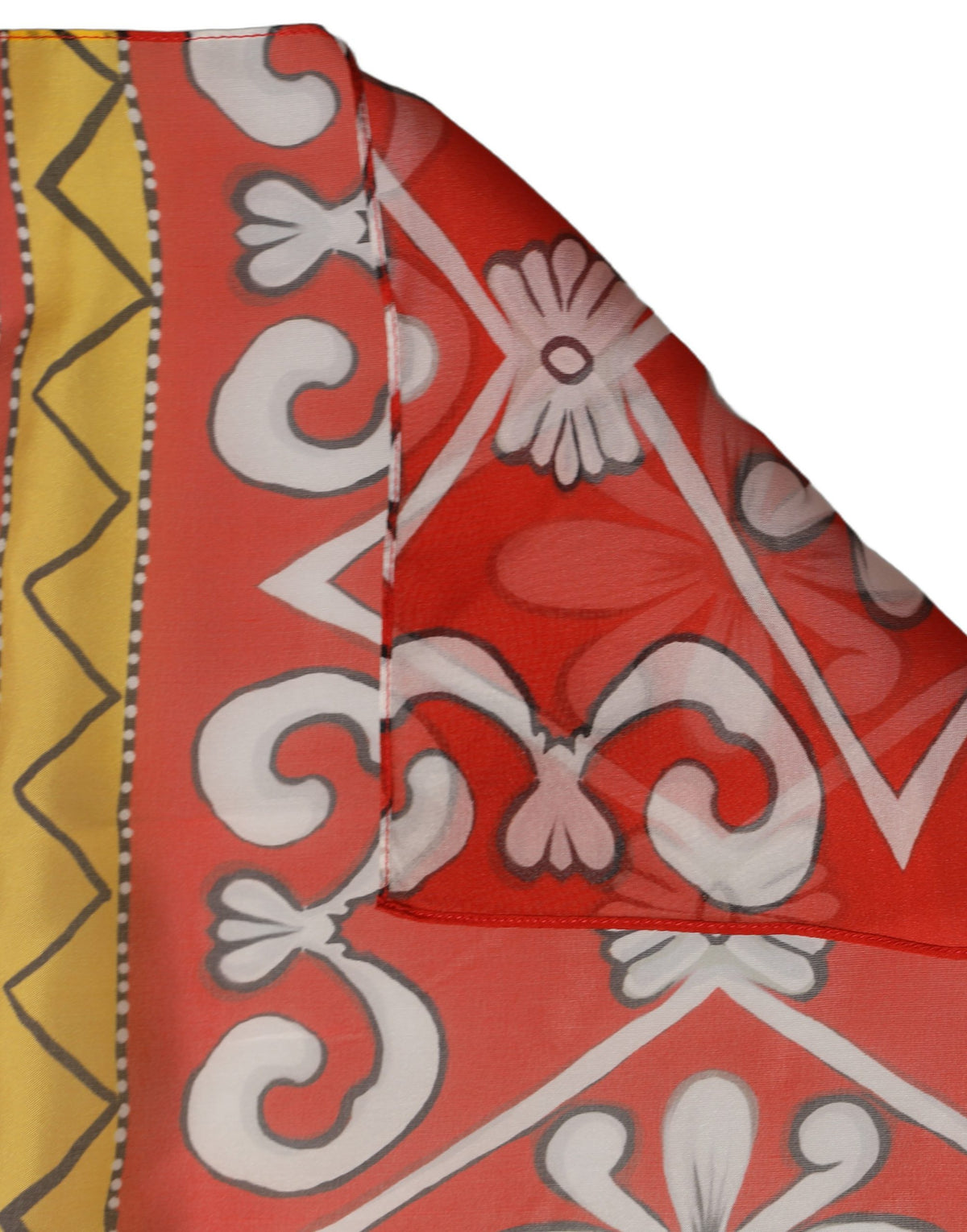 Dolce & Gabbana Multicolor Silk Printed Shawl Stole Scarf