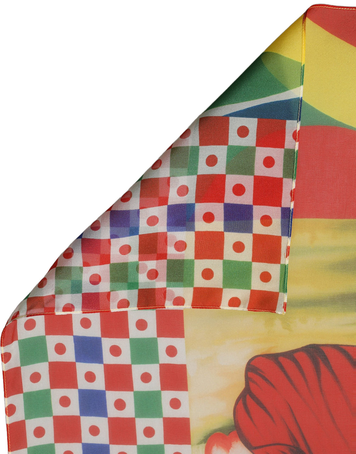 Dolce & Gabbana Multicolor Silk Printed Square Foulard Scarf