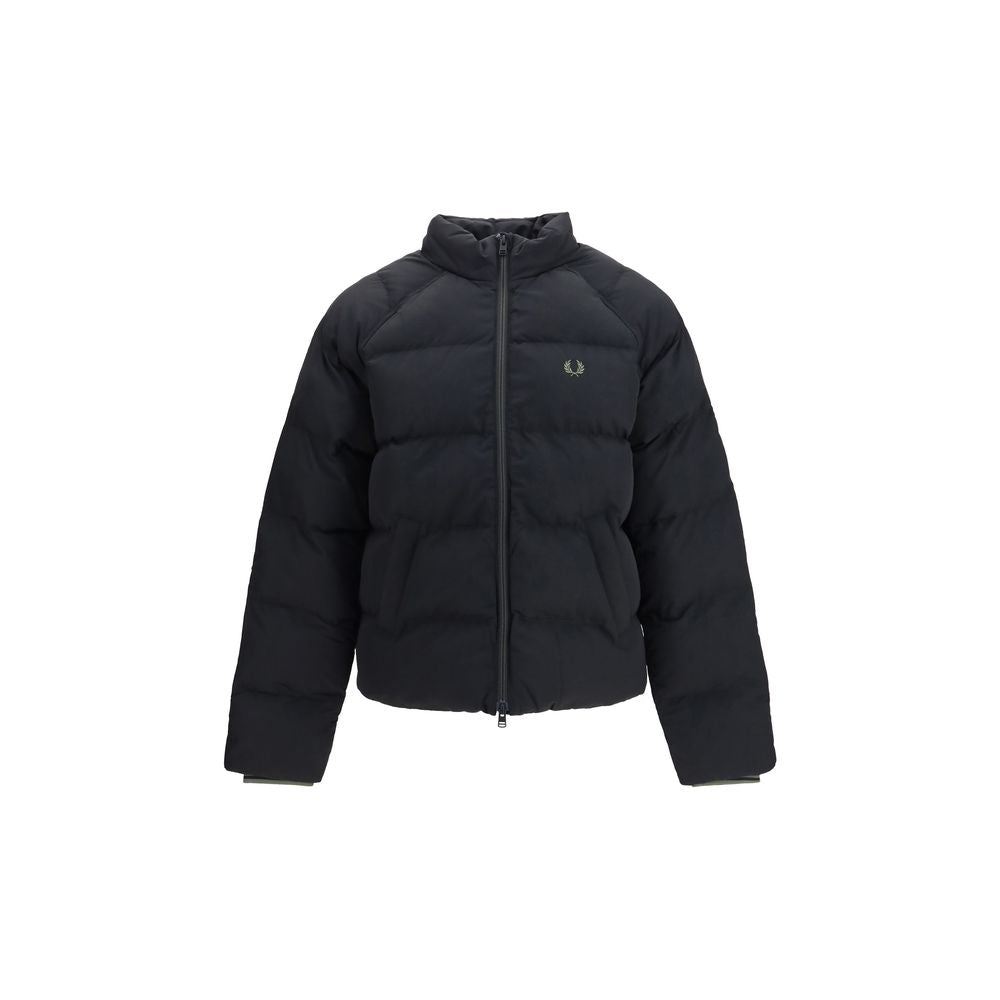 Fred Perry Black Polyamide Full-Length Jacket