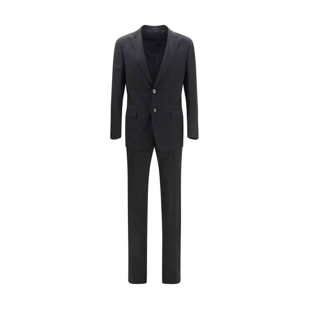Giorgio Armani Black Wool Oves Aries Two-Piece Suit