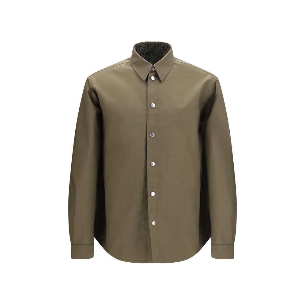 Fendi Bicolor Polyester Full-Length Jacket