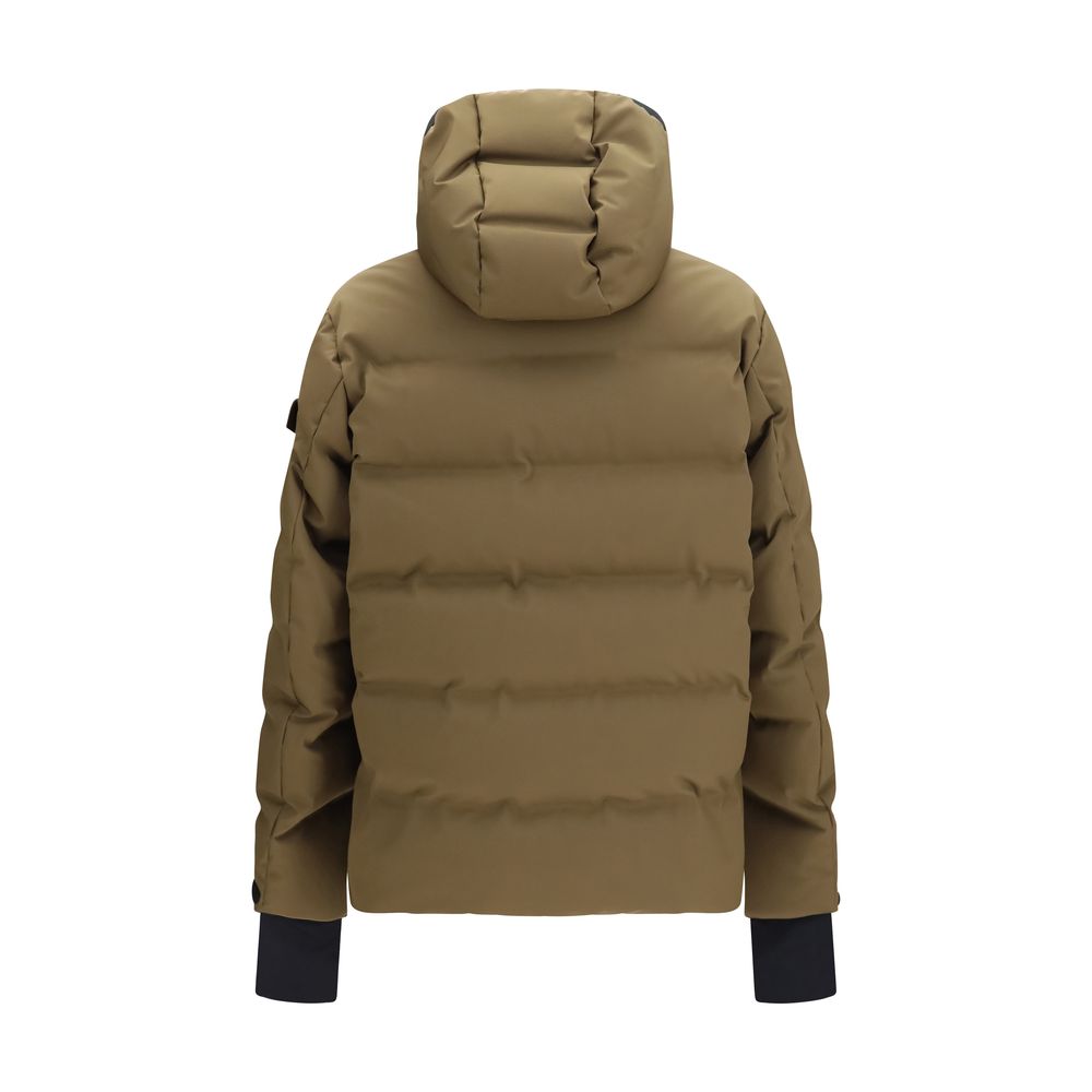 Moncler Grenoble Brown Polyamide Full-Length Jacket