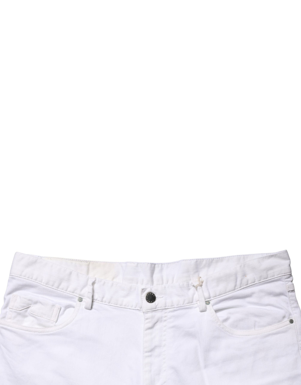 Paul & Shark White Skinny Mid Waist Men Denim Trouser Jeans