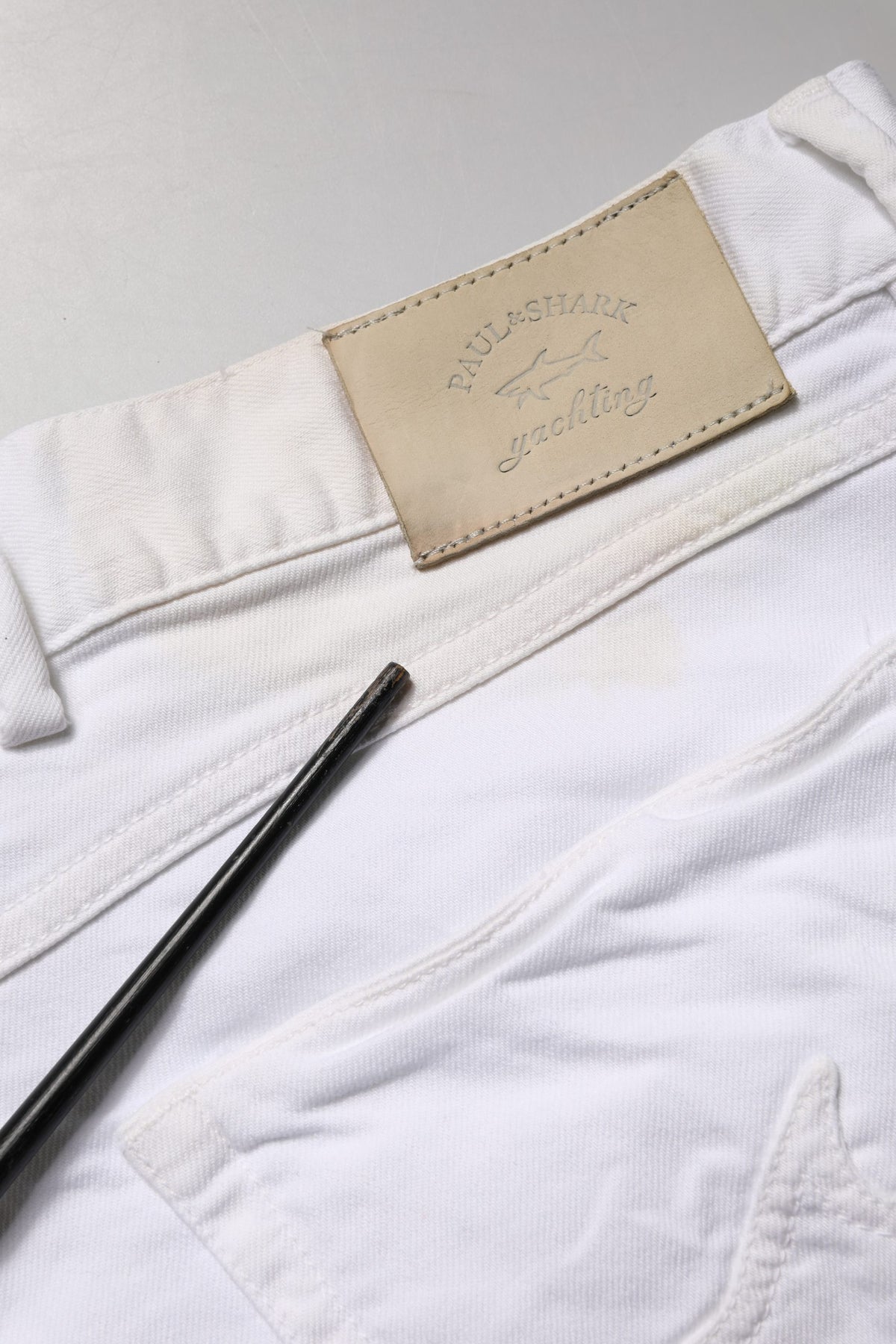 Paul & Shark White Skinny Mid Waist Men Denim Trouser Jeans