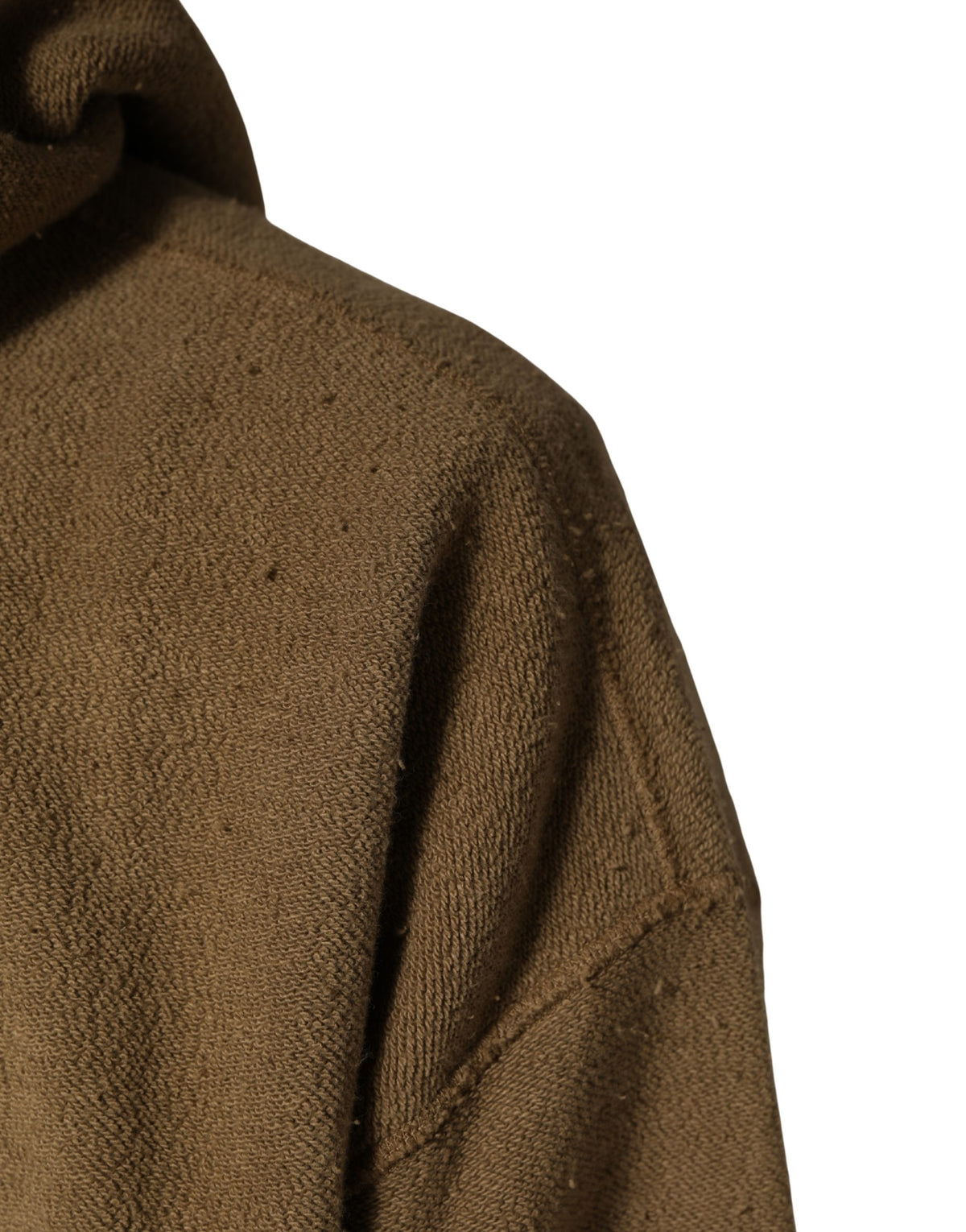 Dolce & Gabbana Brown Embossed Logo Hooded Sweatshirt Sweater