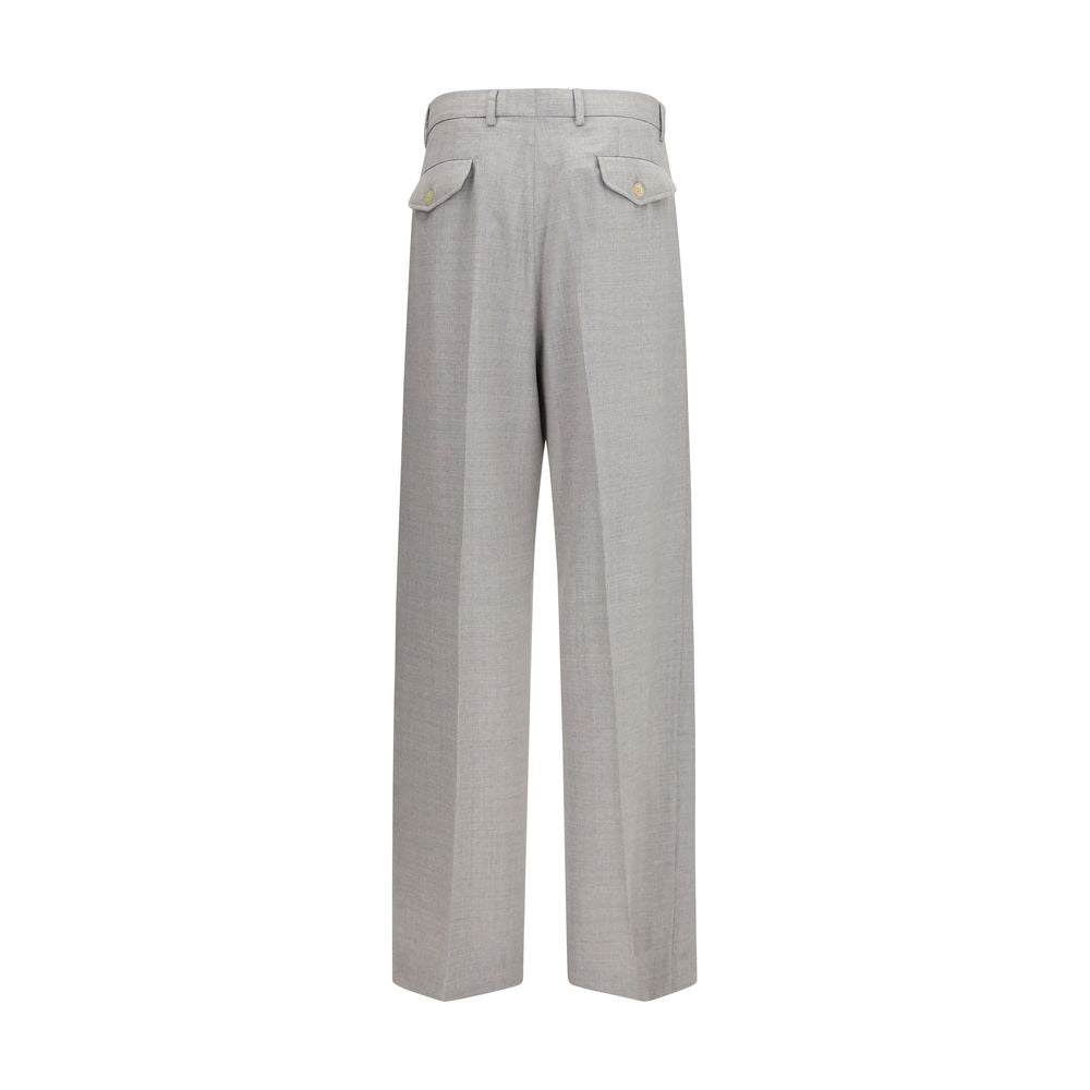 Laneus Gray Wool Oves Aries Casual Pants
