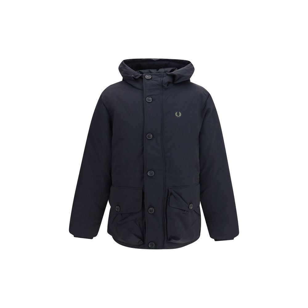 Fred Perry Black Recycled Polyamide Parka
