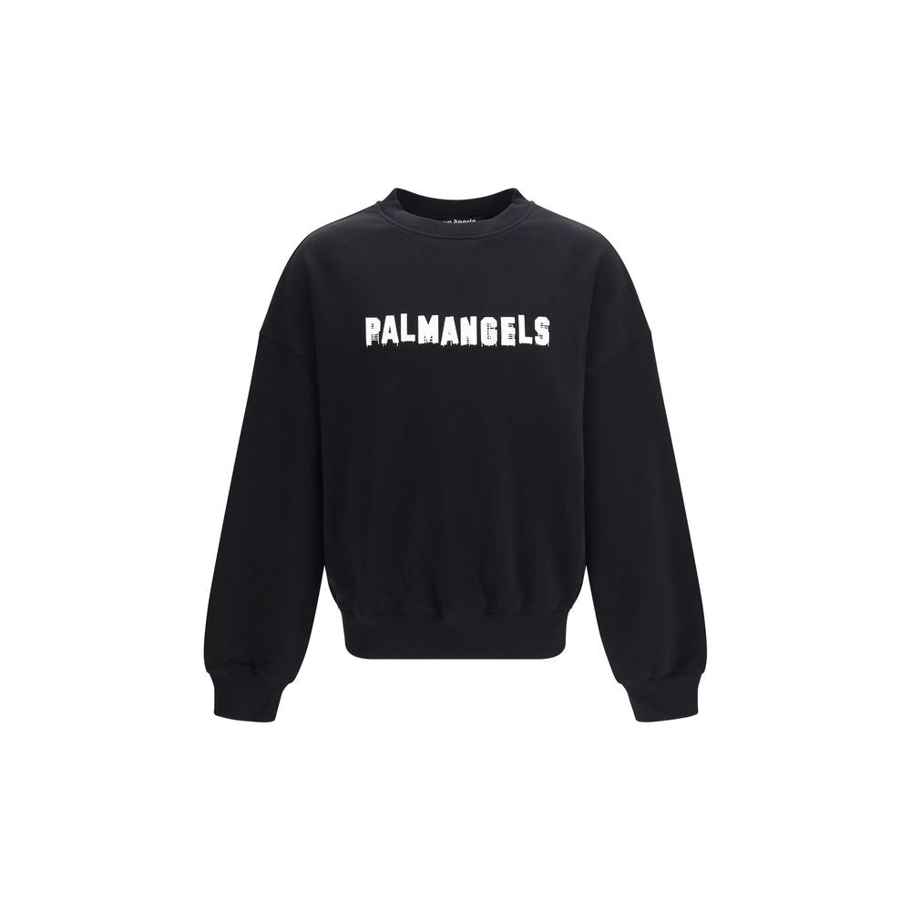 Palm Angels Black Cotton Sweatshirt
