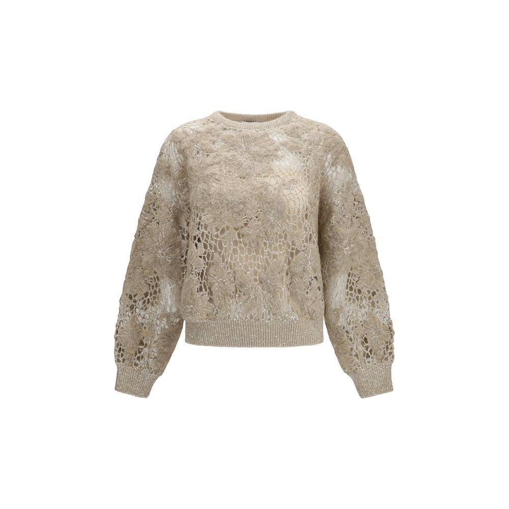 Brunello Cucinelli Beige Mohair Sweatshirt
