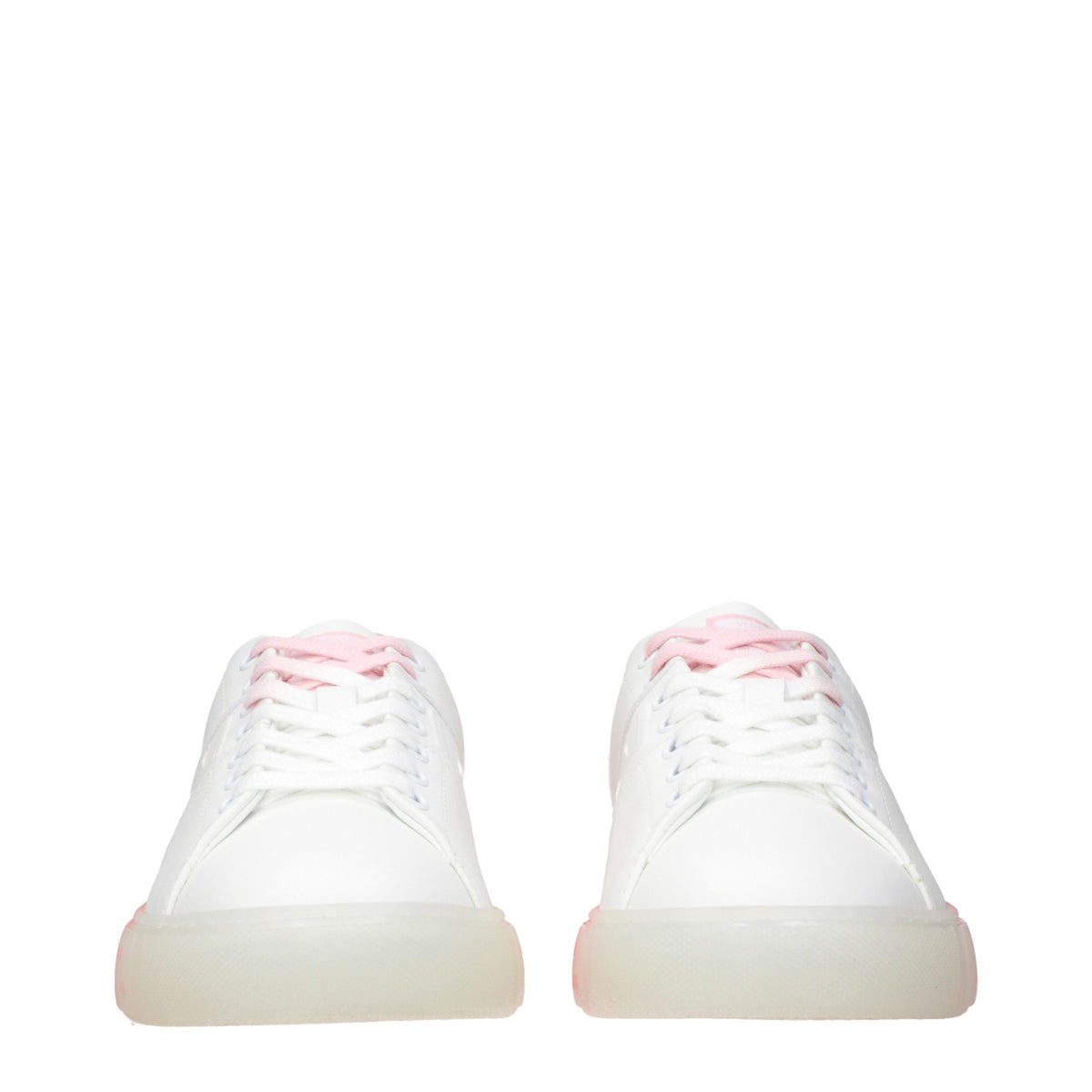 Versace White Leather Low Top Sneakers