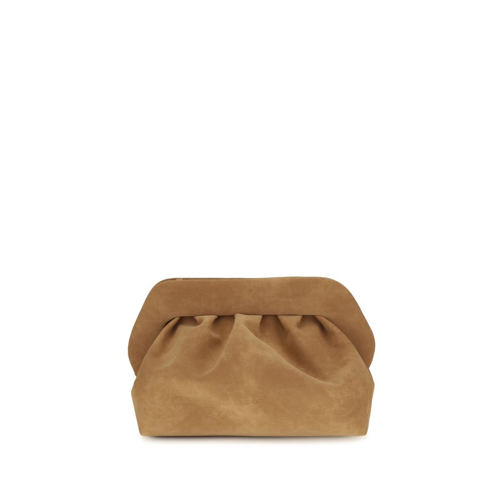 THEMOIRè Beige Suede Leather Handbag