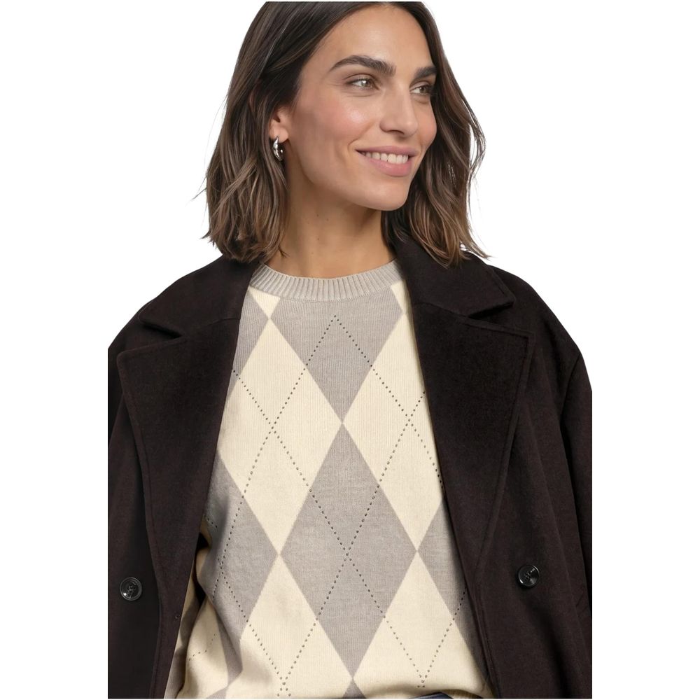 Street One Beige Polyester Sweatshirt
