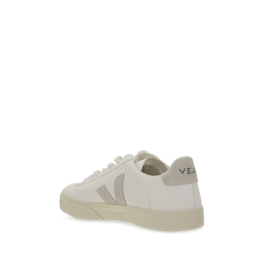 Veja White Calf Leather Bos Taurus Low Top Sneakers