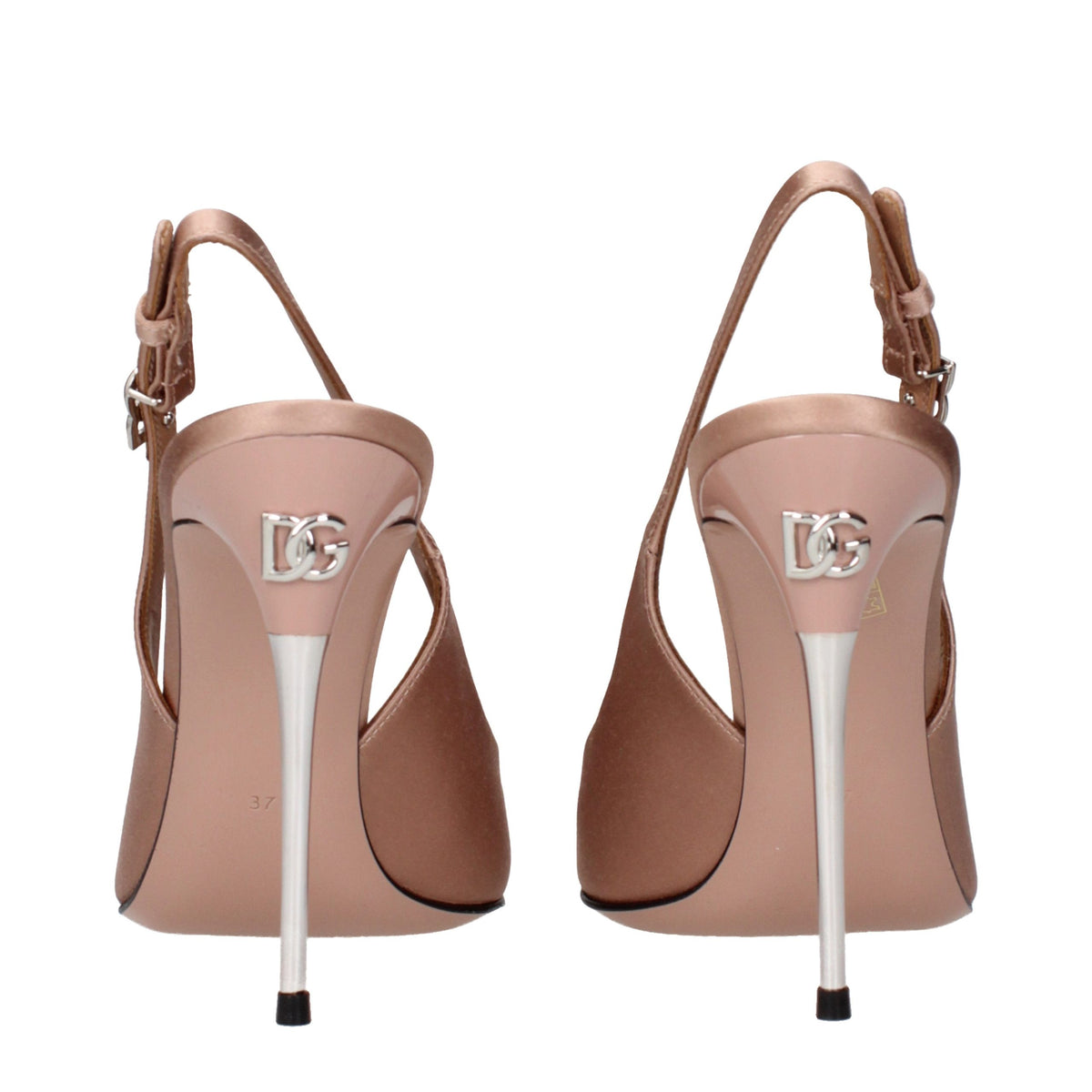 Dolce & Gabbana Beige Satin High Heel Pumps