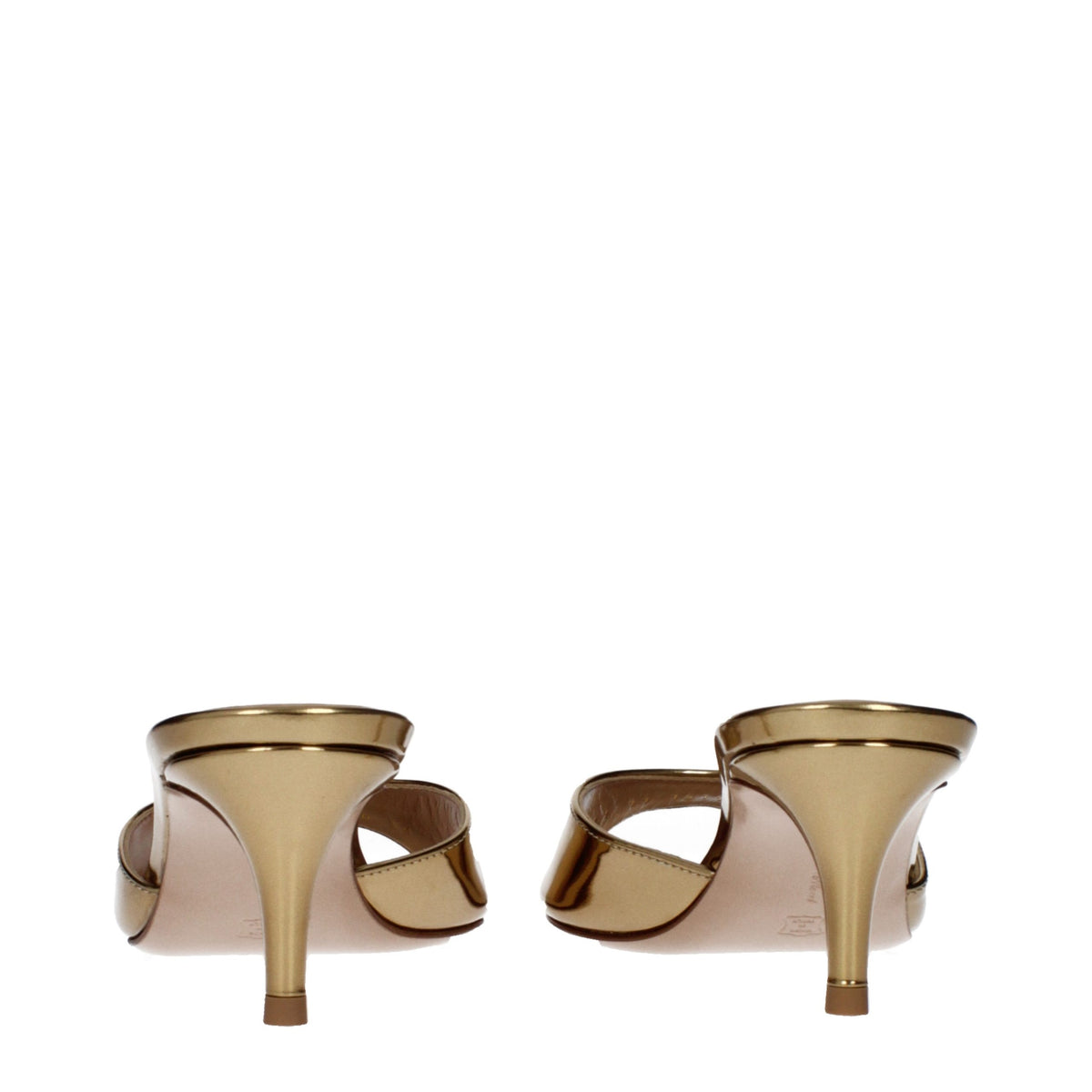 Gianvito Rossi Gold Leather Platform Sandals