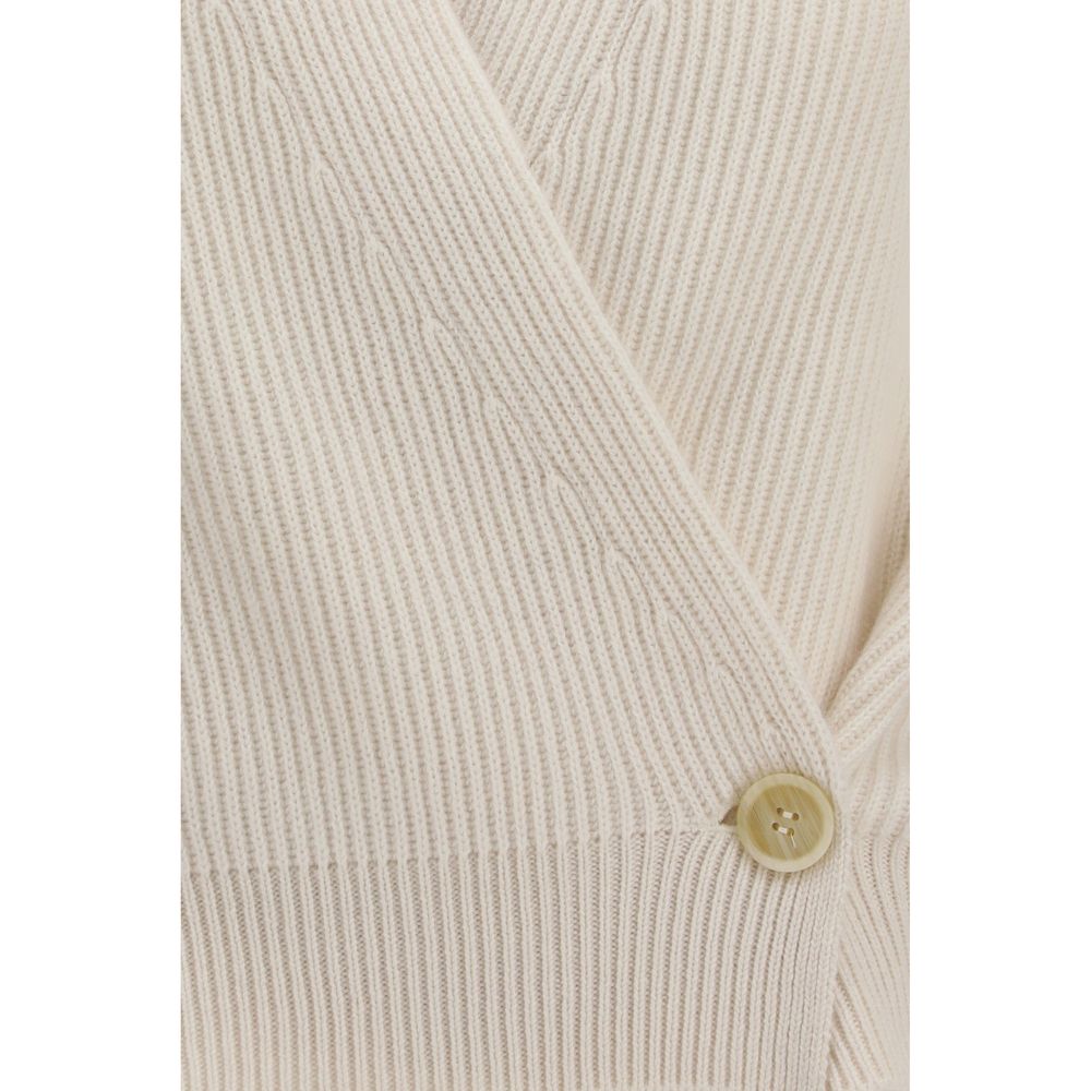 Brunello Cucinelli Beige Cashmere Cardigan
