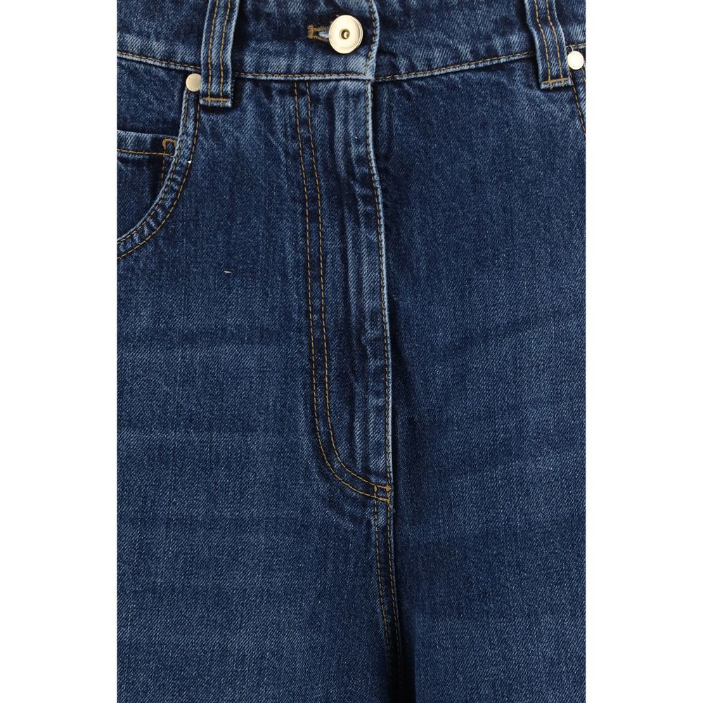 Brunello Cucinelli Blue Denim Shorts