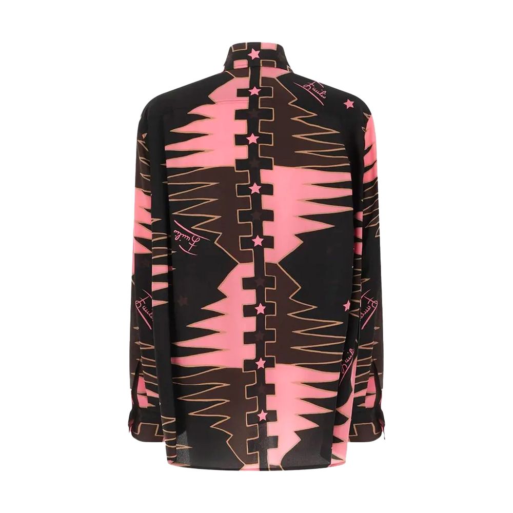 Emilio Pucci Multicolor Silk Pattern Shirt