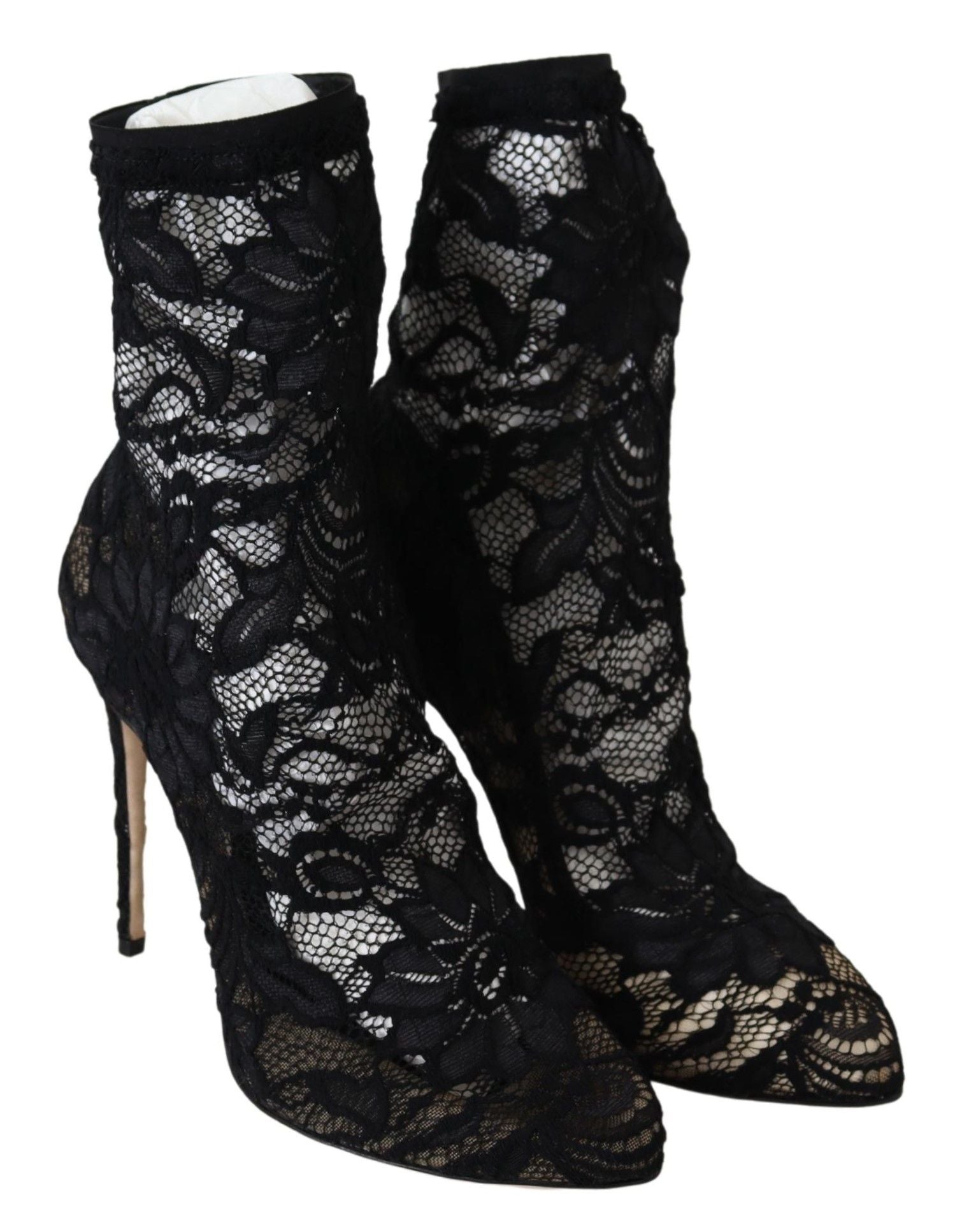 Dolce & Gabbana Black Lace Taormina Pumps Elegance Unleashed