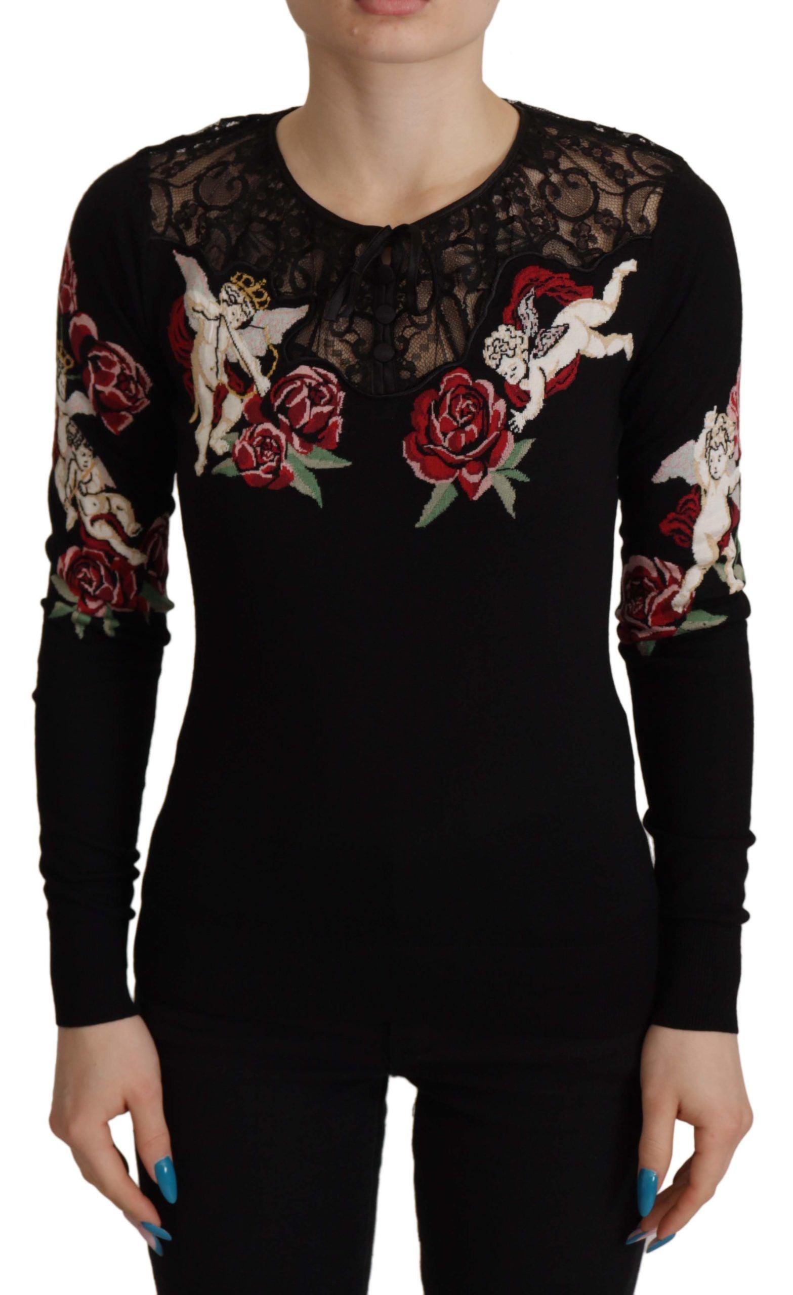 Dolce & Gabbana Embroidered Angel Cardigan Sweater