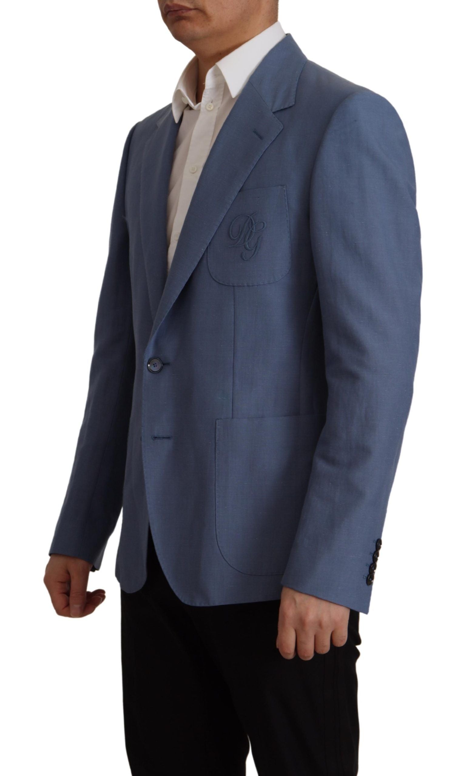 Dolce & Gabbana Elegant Single Breasted Linen Jacket