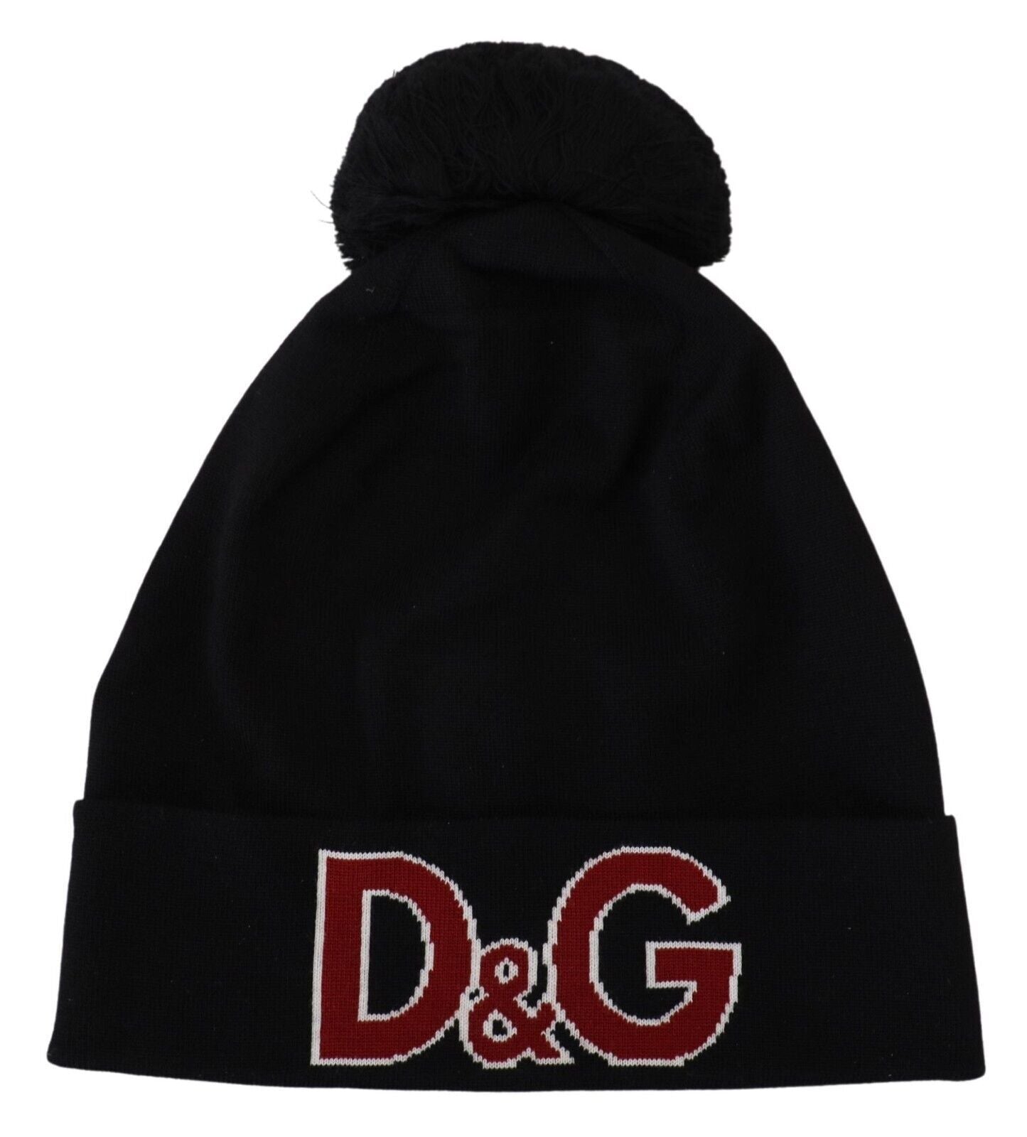 Dolce & Gabbana Elegant Black Virgin Wool Beanie