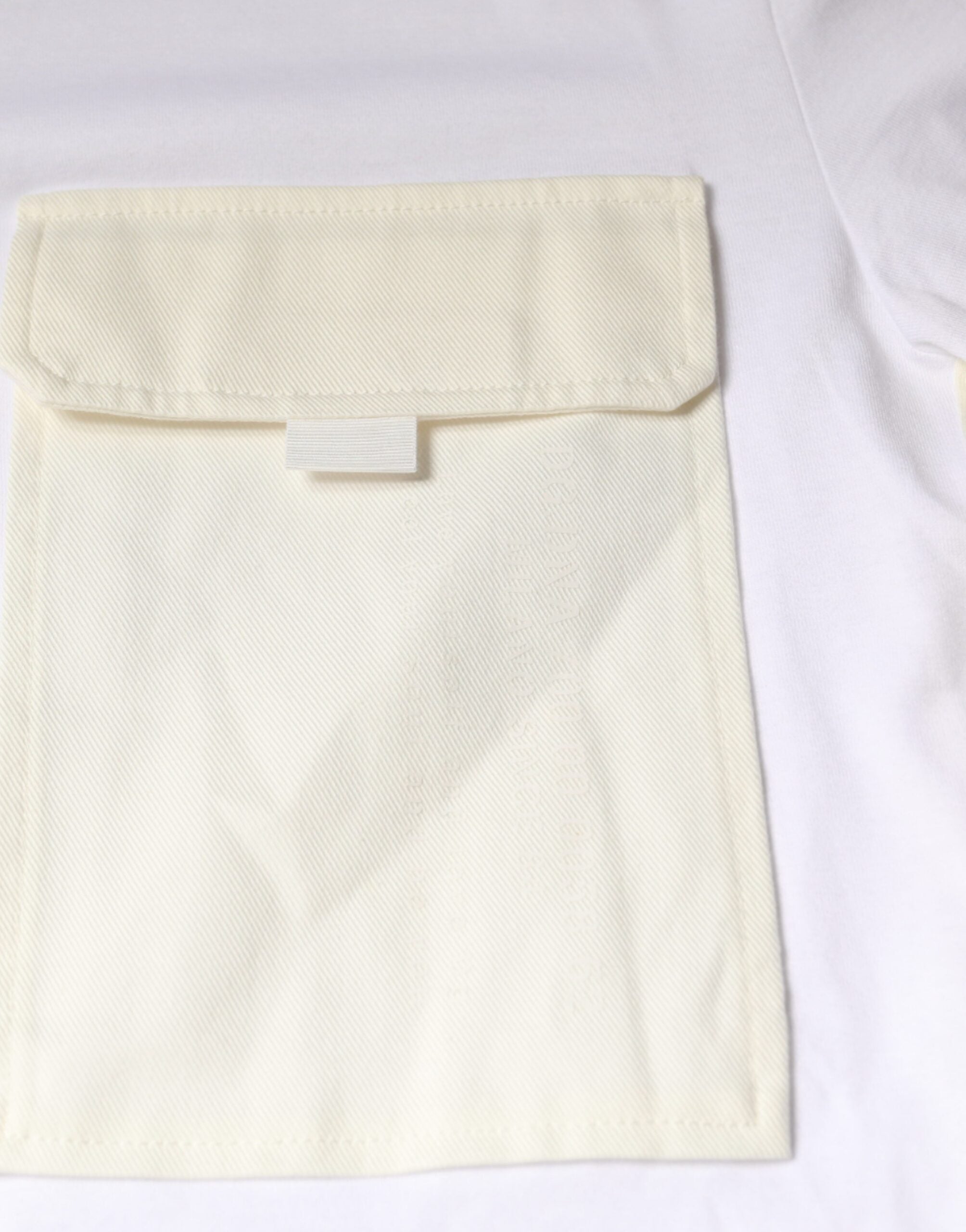 Dolce & Gabbana White Cotton Pocket Short Sleeves T-shirt