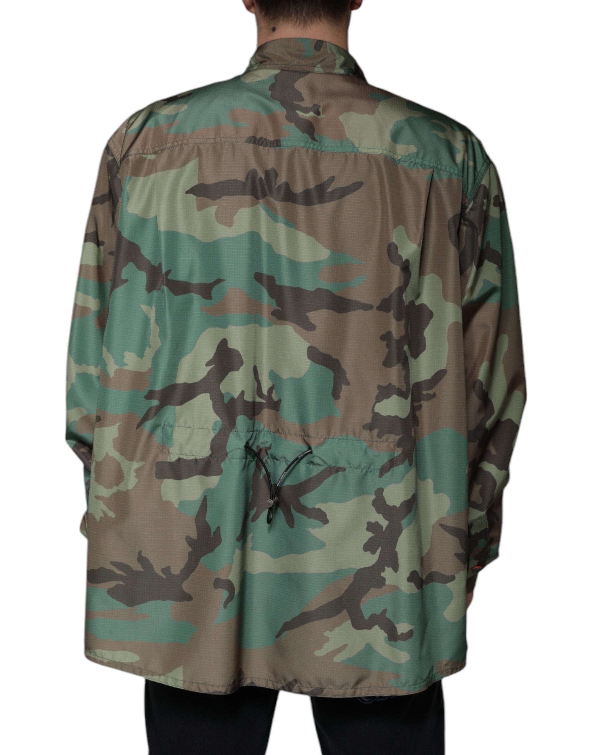 Dolce & Gabbana Multicolor Camouflage Button Down Shirt