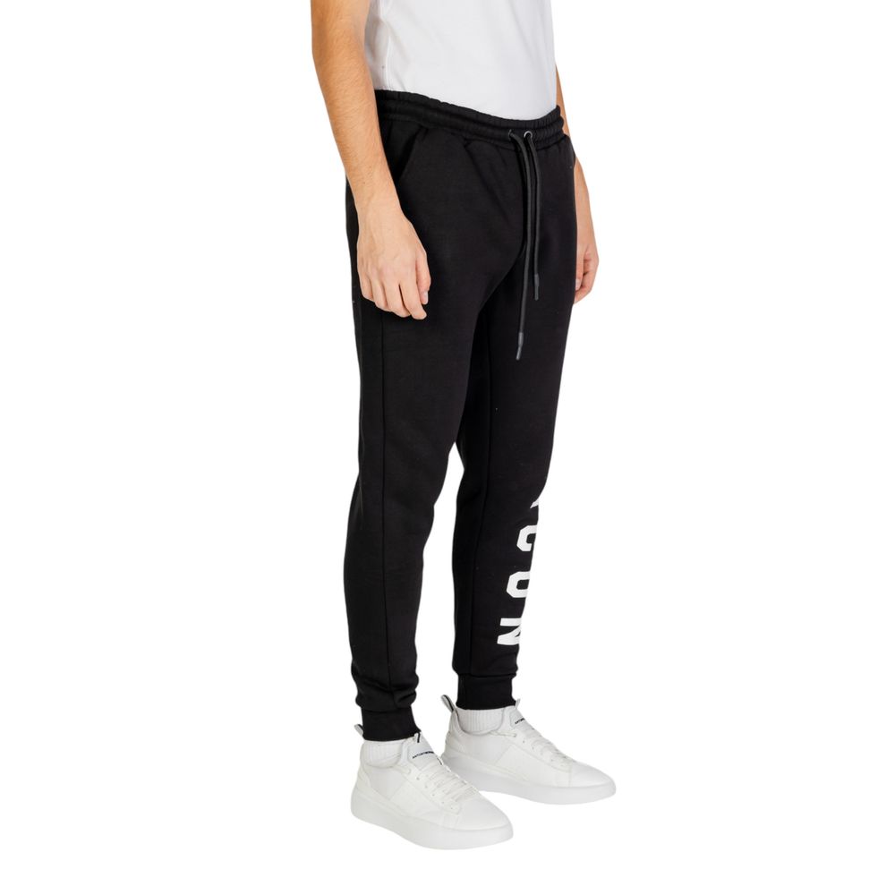 Icon Black And White Cotton Jeans & Pant