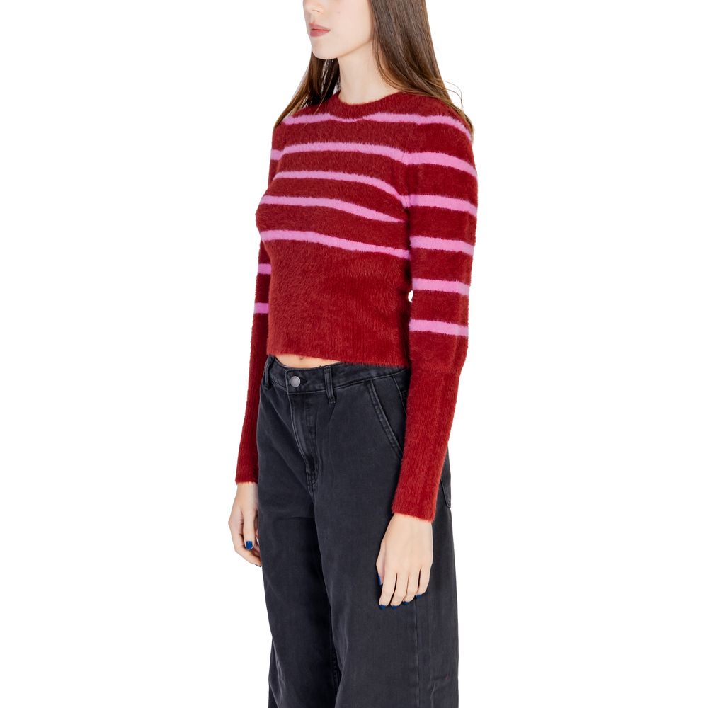 Only Red Nylon Sweater