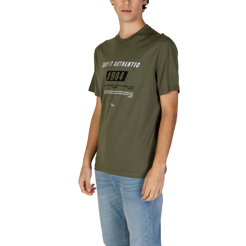 Gas Green Cotton T-Shirt