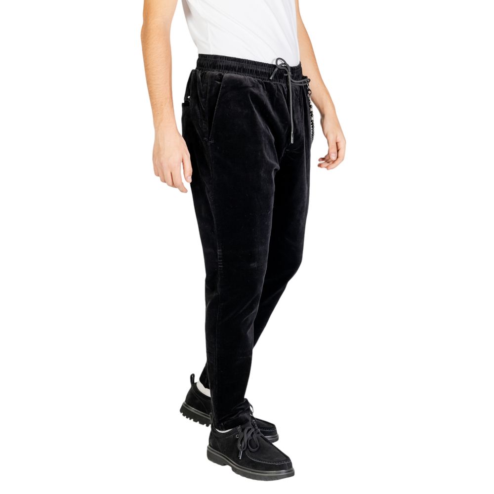 Gianni Lupo Black Cotton Jeans & Pant