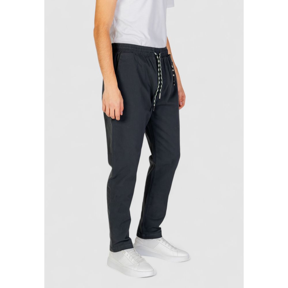 Gianni Lupo Gray Cotton Jeans & Pant