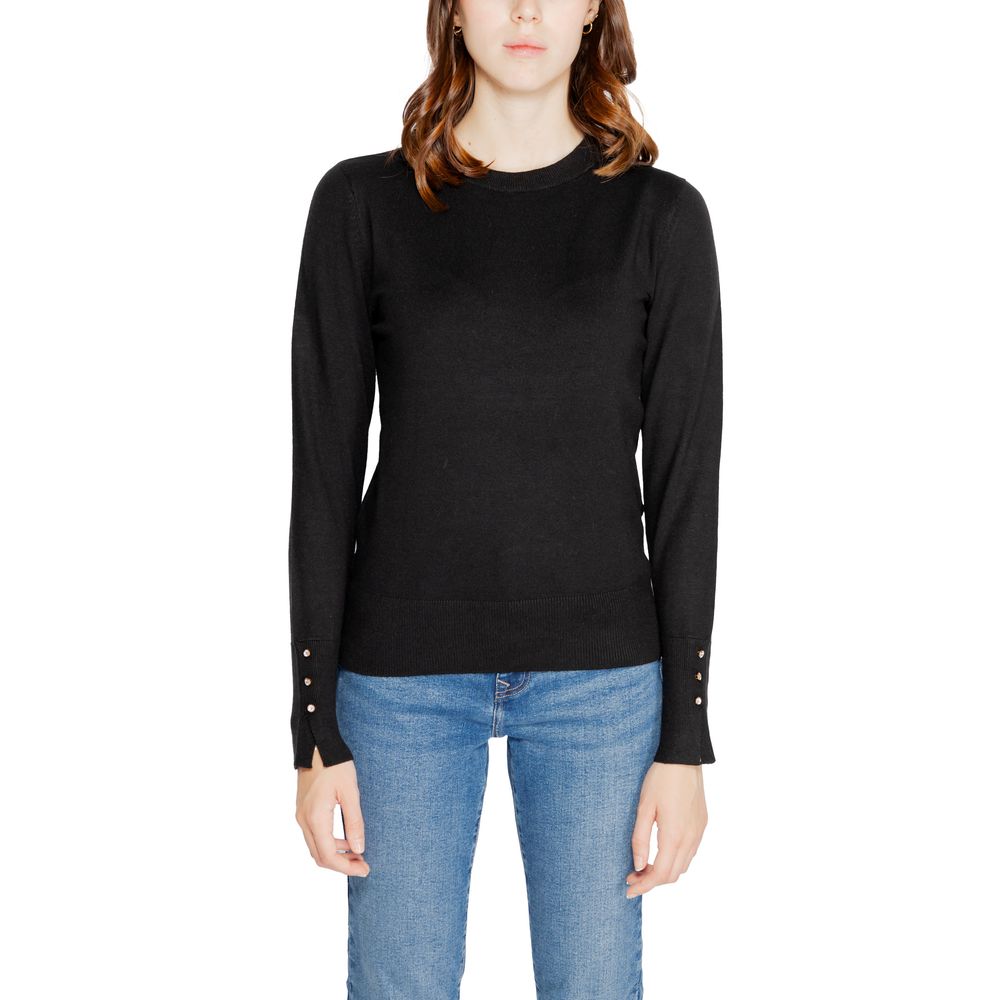 Jacqueline De Yong Black Viscose Tops & T-Shirt