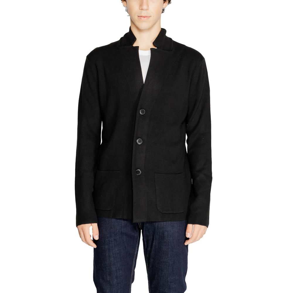 Hamaki-Ho Black Wool Cardigan